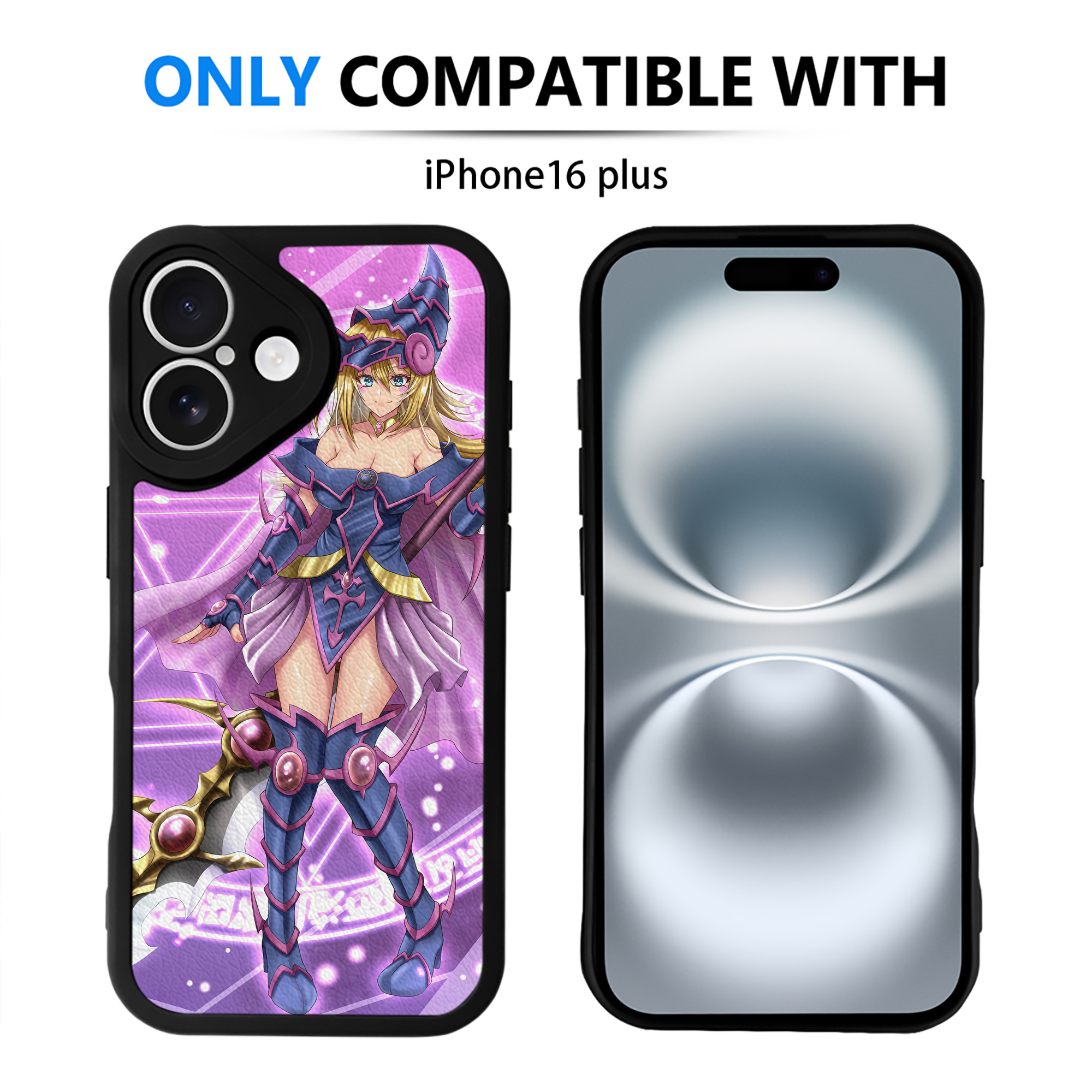 （画像用） 遊☆戯☆王 Yu-Gi-Oh! 【iPhone 16シリーズ対応】シリコンスマホケース（レザー調） 材質：シリコン